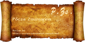 Pócza Zsuzsanna névjegykártya